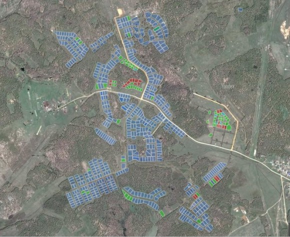 Интерактивная карта земельных участков Городка Осиновка